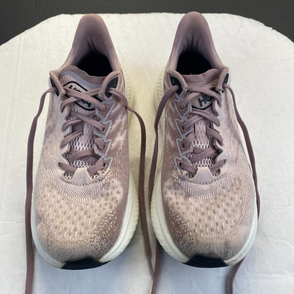 Hoka One One MACH 6 LA 1164033-CLQ Athletic Sneaker Shoes Women's 8.5B Pink Knit